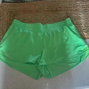 Green Lululemon Women's Athletic Shorts